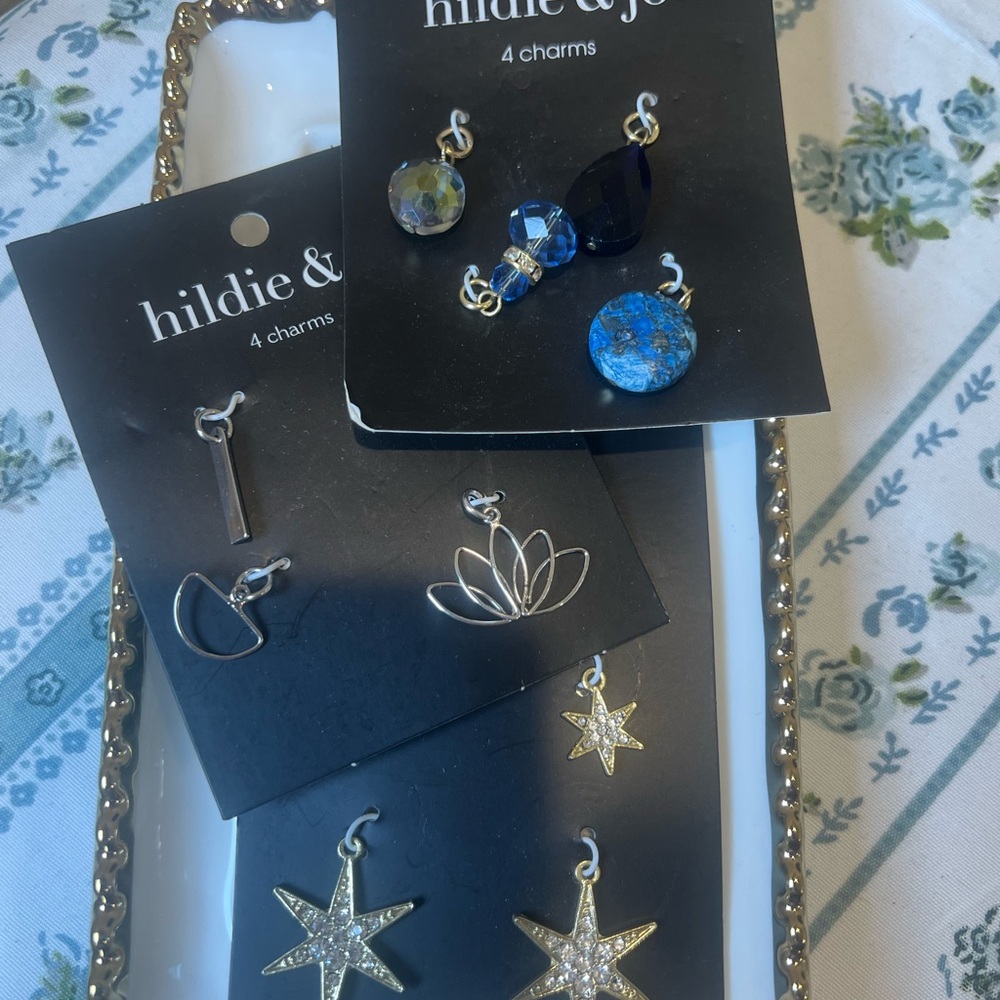 #13 Charms Bundle blue and gold charms